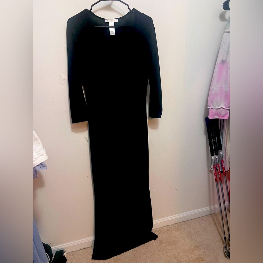 Elegant Black Women's Dress by Laundry size XL used polyester